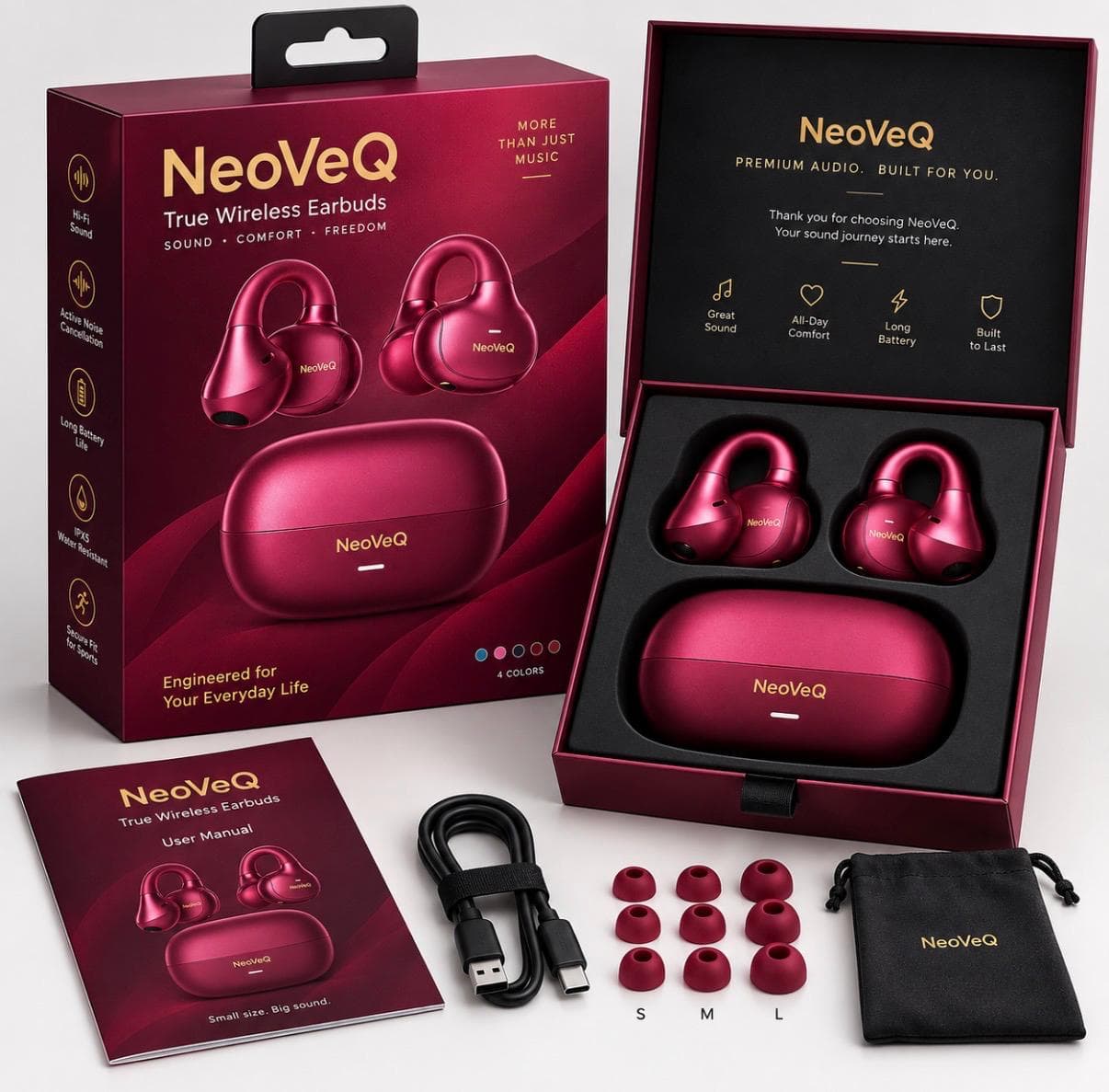NeoVeQ Air Wireless Earbuds